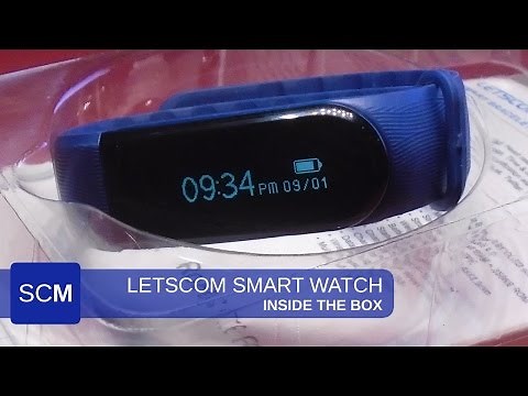 Inside the box: LETSCOM Fitness Watch & Heart Rate Monitor