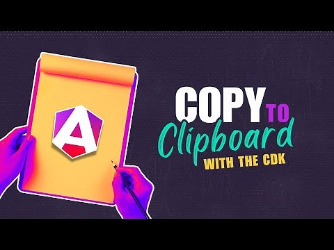 Angular CDK: Copy to clipboard