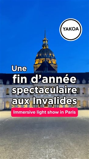 YAKOA Paris on Instagram: "Allez ! Ce soir, je vous emmène aux Invalides. Après sa fermeture aux visiteurs, le Dôme des Invalides présente une expérience hors commun qui va vous en mettre plein les yeux. Inauguré par Louis XIV en 1706, ce patrimoine parisien exceptionnel et chargé d’Histoire dévoile un spectacle immersif à 360 degrés dénommé AURA Invalides. Sous sa coupole perchée à 60 mètres, jeux de lumière, musique orchestrale et video mapping subliment l’architecture majestueuse et la beauté