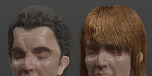 カーブヘアーの使い方・作り方【Blender】