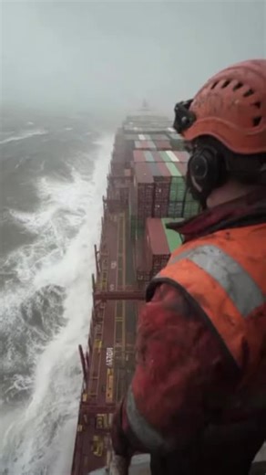 North sea view container ship ocean waves Atlantic cargoship #oceansea #shipworker #shipper #oceanlife #cargoship #containership #northsea #ocean #ship #foryoupage❤️❤️