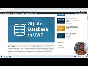 How to use SQLite Database in UWP (Universal Windows Platform)