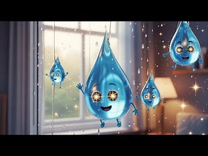 Counting Raindrops on the Window 🌧️💧 | Learn Numbers for Kids | Fun 123 Counting Song