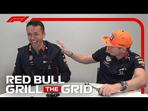 Red Bull's Max Verstappen And Alex Albon! | Grill The Grid 2019