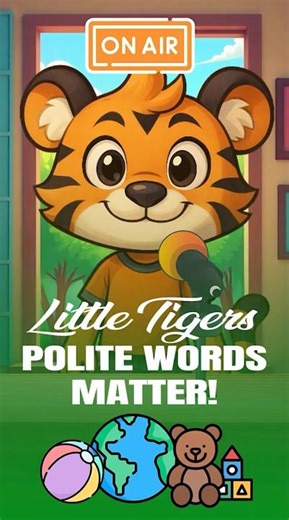 Polite Words Matter! 🐯💬 | Little Tiger #shorts