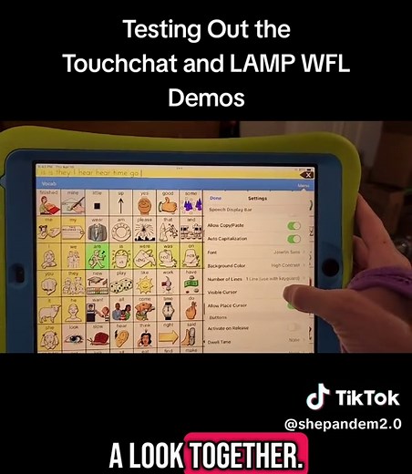Exploring TouchChat and LAMP WFL AAC Demos