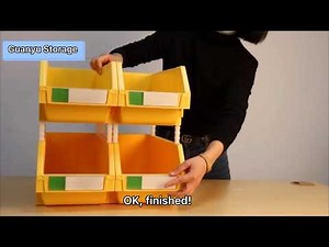 How to use warehouse plastic stackable bins