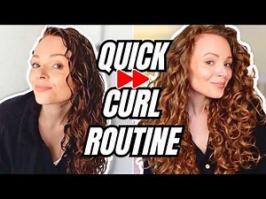 You need a quick curly hair routine that actually works | get curls *that last* in 30 mins or less