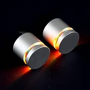 RGB Sign Standoffs, Acrylic LED Lighted Mounts for Signage, Advertising and Display, with Remote Control, 1.3" × 1", Pack of 4 RGB Standoffs with 1 UL Power