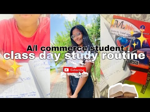 A/L පන්ති දවසක් 🌻| busy day study routine|STUDY VLOG 📚 | study vlog sri lanka #studyvlog #vlog