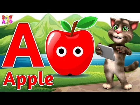 Phonics Song 2 with TWO Words in 3D - A For Apple🍎🍏- ABC Alphabet Songs with Sounds for Children's