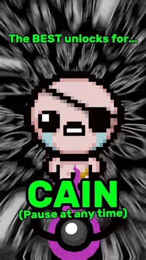 The BEST UNLOCKS for CAIN | The binding of Isaac repentance #tboi #repentance #deadgod