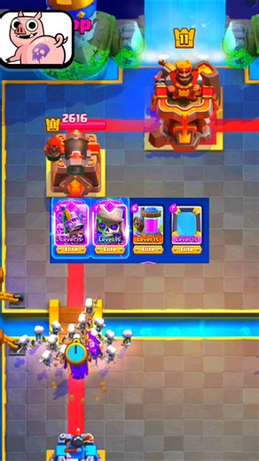 evolution skeleton army + evolution larry #clashroyale