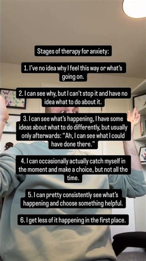 Stages of therapy for anxiety