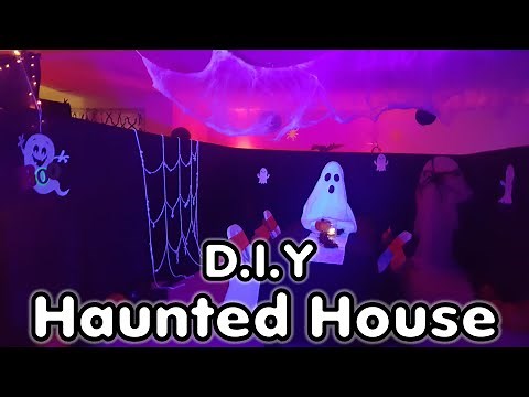 DIY HALLOWEEN HAUNTED HOUSE IDEAS, DIY HAUNTED MAZE IDEAS, DIY DOLLAR TREE HALLOWEEN DECORATION IDEA