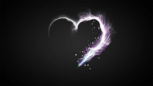 Download White Particles heart background for free