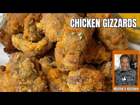 Tasty Tender Gourmet Chicken Gizzards / Delicious Chicken Fried Gizzards Recipe / Mattie's Kitchen