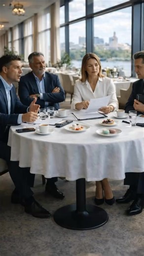 The millionaire brought the cleaning woman to the negotiations “just for appearances” and ordered her not to say a single word, promising a good payment in return. But one sentence from her left everyone in shock 😱😨 The businessman walked into the utility room without knocking. The cleaning woman was washing the floor and didn’t immediately realize he was standing beside her. An expensive suit, a luxury watch, a cold gaze — the kind of gaze used not for people, but for objects. “Tomorrow I hav