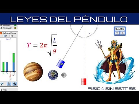 Leyes del Péndulo con experimentos virtuales//ecuación del péndulo.//Laws of Simple Pendulum