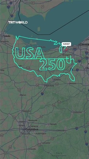 Pilot marks America's 250th anniversary over Ohio