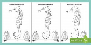 Seahorse Dot to Dot