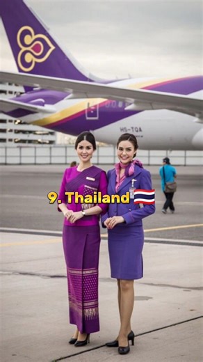 top 10 most beautiful air hostess uniform in Asia #short ‪@Topunique8‬