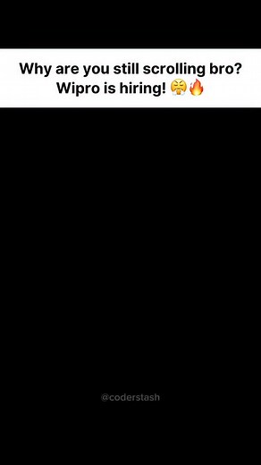 🚀 Wipro is hiring Full-Stack Developers 💻 - Freshers and experienced both can apply! - Starting package – 6 LPA 💰 👉 Apply now through Link in Bio! ✅ . . #coding #codinglife #coder #programmer #codingcommunity #webdeveloper #fullstackdeveloper #softwareengineer #techjobs #itjobs #codingisfun #reels #developerlife #freshersjobs #hiring #career #jobs | Coders.learning Connected Page