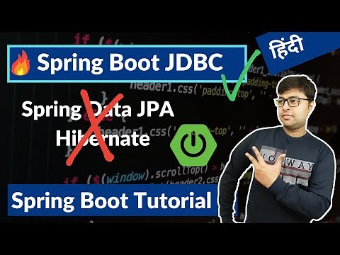 🔥 Spring Boot JDBC Tutorial 🔥 Spring Boot With Spring JDBC Tutorial | No Hibernate
