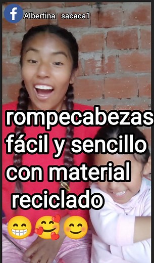 879K views · 38K reactions | ¿Cómo hacer rompecabezas fácil? con material reciclado❤ | Albertina Sacaca | Facebook