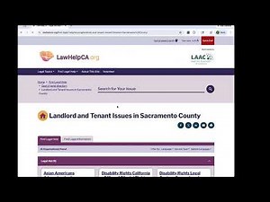 How To Use LawHelpCA org