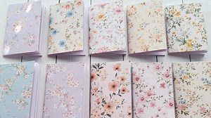 Mini Floral Notebook Set: Pocket Notepads With Rose Gold Staples. Set of 3 - Etsy