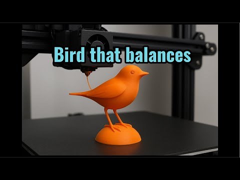 3D Printing a Magic Balancing Bird!