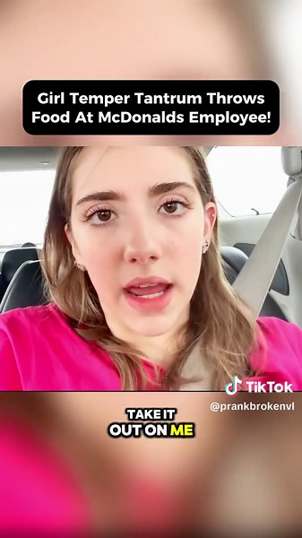 Gets temper tantrum throws food at McDonalds Employee #prank #prankdad #angrydad #viral #kidoftikok