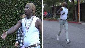 Young Thug Makes Friend Run for His Money
