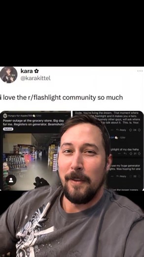 Apex Survival Gear LLC on Instagram: "The happiness of a guy using his flashlight during the San Francisco blackout."