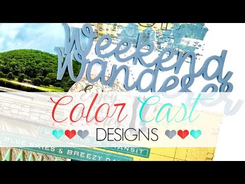 How to: Sketch Cherry Challenge with Color Cast Acrylics! Full Scrapbooking Tutorial
