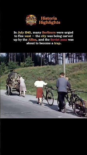 July 1945: Berliners Urged to Flee West #ww2