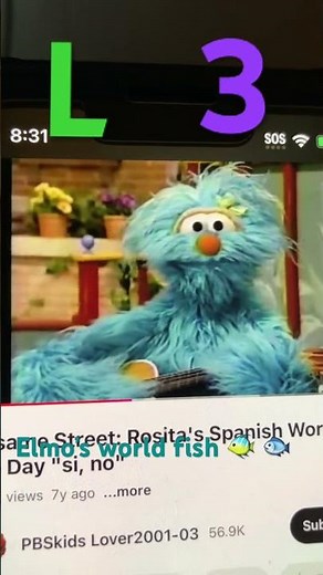 L 3 Elmo’s world fish 🐠 🐟