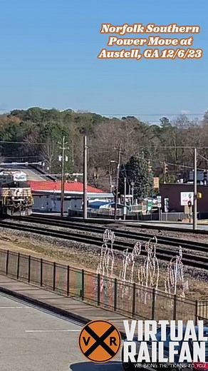 Norfolk Southern Power Move at Austell, GA 12/6/23 #norfolksouthernrailroad #norfolksouthern #railroad #powermove #railfans #trainvideo #railroads #railfans_of_instagram #virtualrailfan #trains | Virtual Railfan
