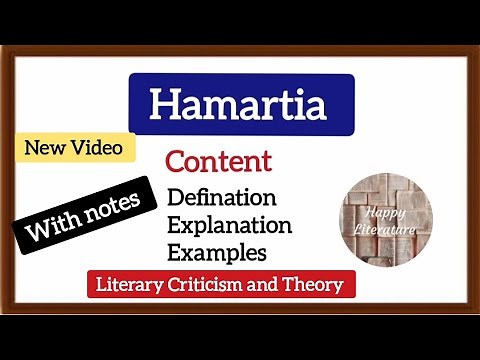 Hamartia (Literary Criticism and Theory) Aristotle #englishliterature