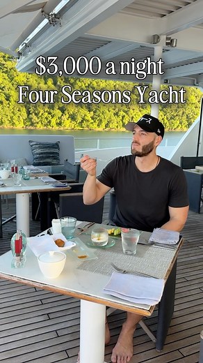 This Four Seasons Yacht cruises around Palau- one of the most beautiful countries in the world. Each day we wake up to new adventures both on land and on sea. @fsexplorerpalau The food on board in absolutely incredible, the staff is second to none, and the rooms are incredibly comfortable. This is such a bucketlist trip! #palau #fourseasons #luxurytravel | Counting Countries