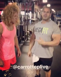 2.9K views · 120 reactions | How random and cool.. getting #workout tips from @jaycutler #legend 4 time #mrolympia  I know.. I gotta hit the legs! | Carrot Top | Facebook
