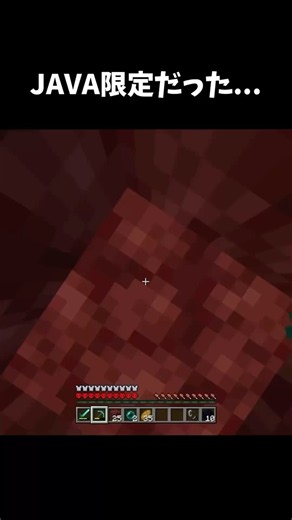 JAVA限定だった... #マイクラ #minecraft #マイクラ統合版 #マインクラフト