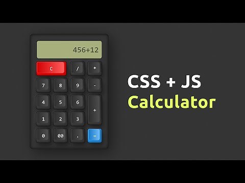 CSS & Javascript Working Calculator UI Design | Claymorphism ‪@OnlineTutorialsYT‬