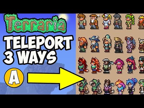 Terraria how to teleport NPC (3 WAYS) (EASY) | Terraria how to teleport npcs in Terraria 1.4.4.9
