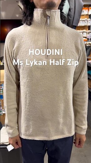 【HOUDINI Ms Lykan Half Zip】メンズ ライカン ハーフジップ身長175cm 体重65kg Foggy Mountain Mサイズ着用#houdini #ニット