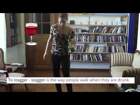 What does 'to stagger' mean?