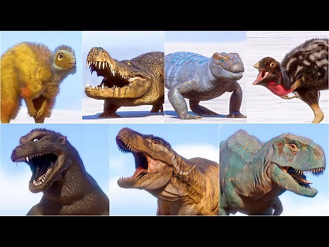 ALL NEW 36 MODDED DINOSAURS AND CREATURES IN JURASSIC WORLD EVOLUTION 2