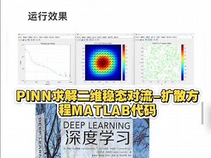 PINN求解二维稳态对流-扩散方程MATLAB代码
