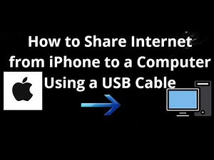 How to Share Internet from iPhone to a Computer Using a USB Cable - Complete Guide